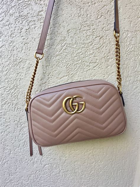 gucci marmont matelasse small pink nude with pearla|Gucci Marmont matelasseé small shoulder.